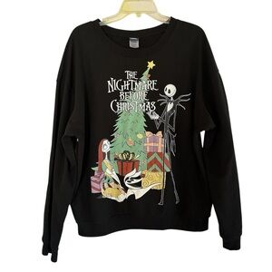 Disney Black Nightmare Before Christmas Sweater Size XXL
